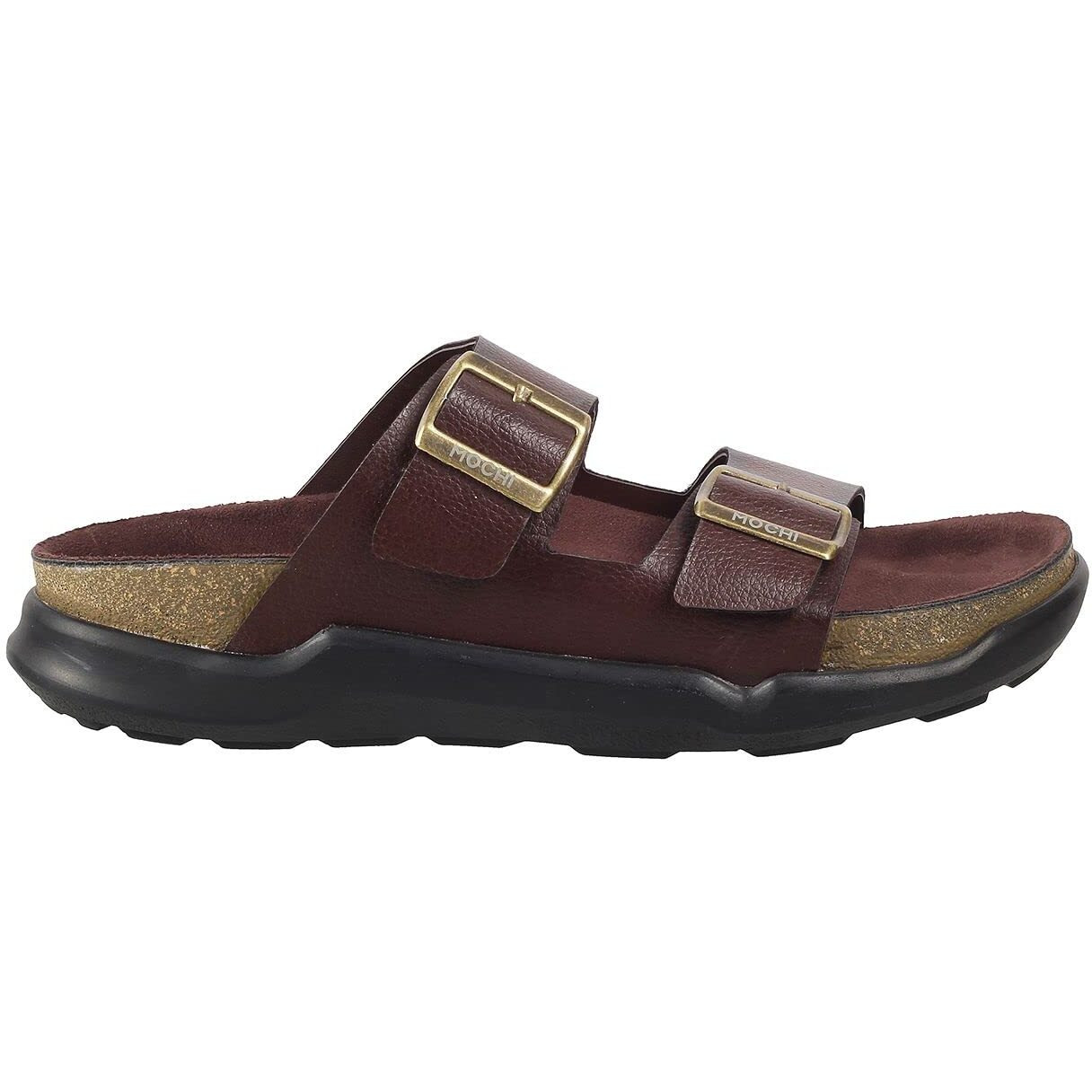 Mochi Mens Leather Brown Slippers (Size (9 UK (43 EU))