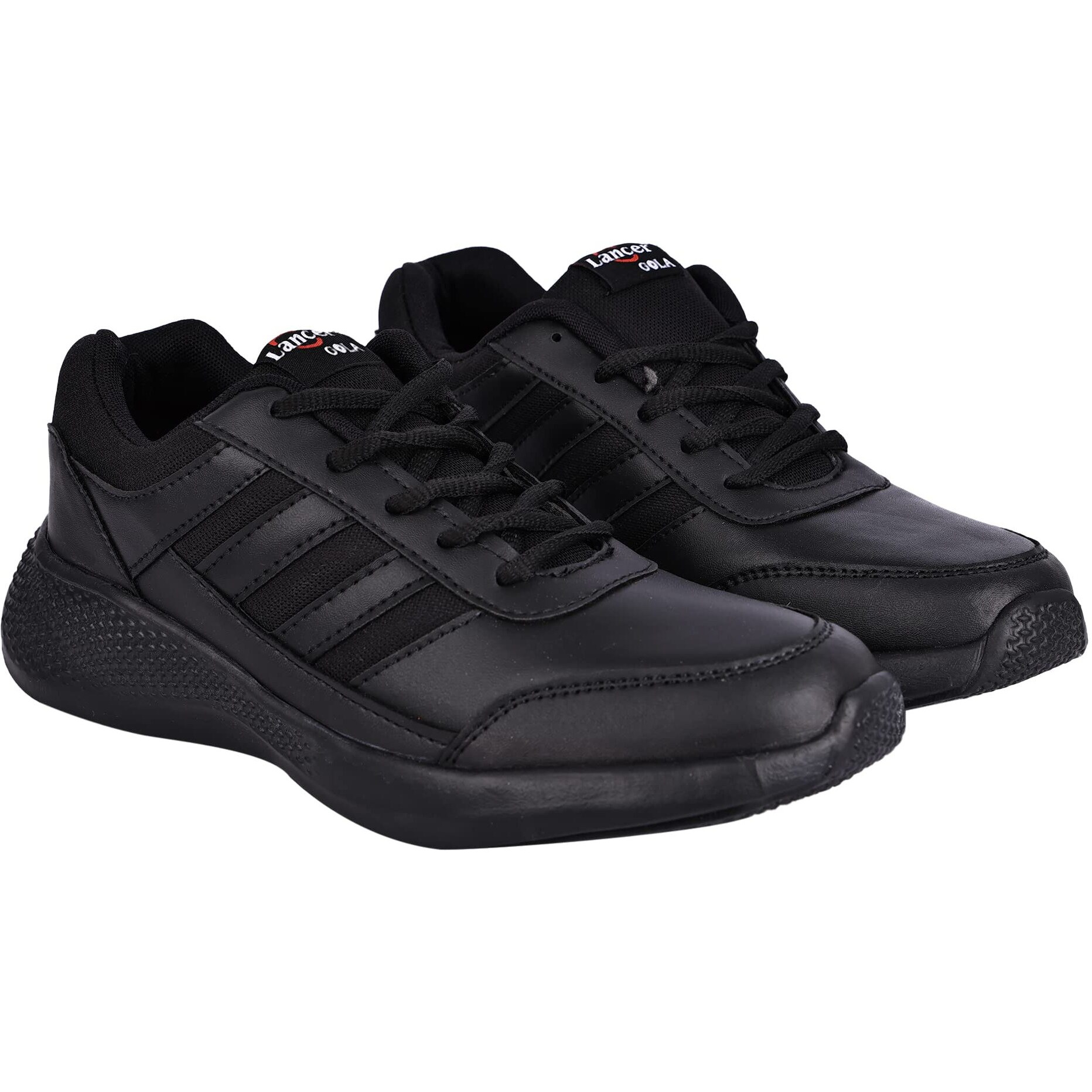 LANCER Kids Gola-L-PREMBLK Black Premium School Shoes