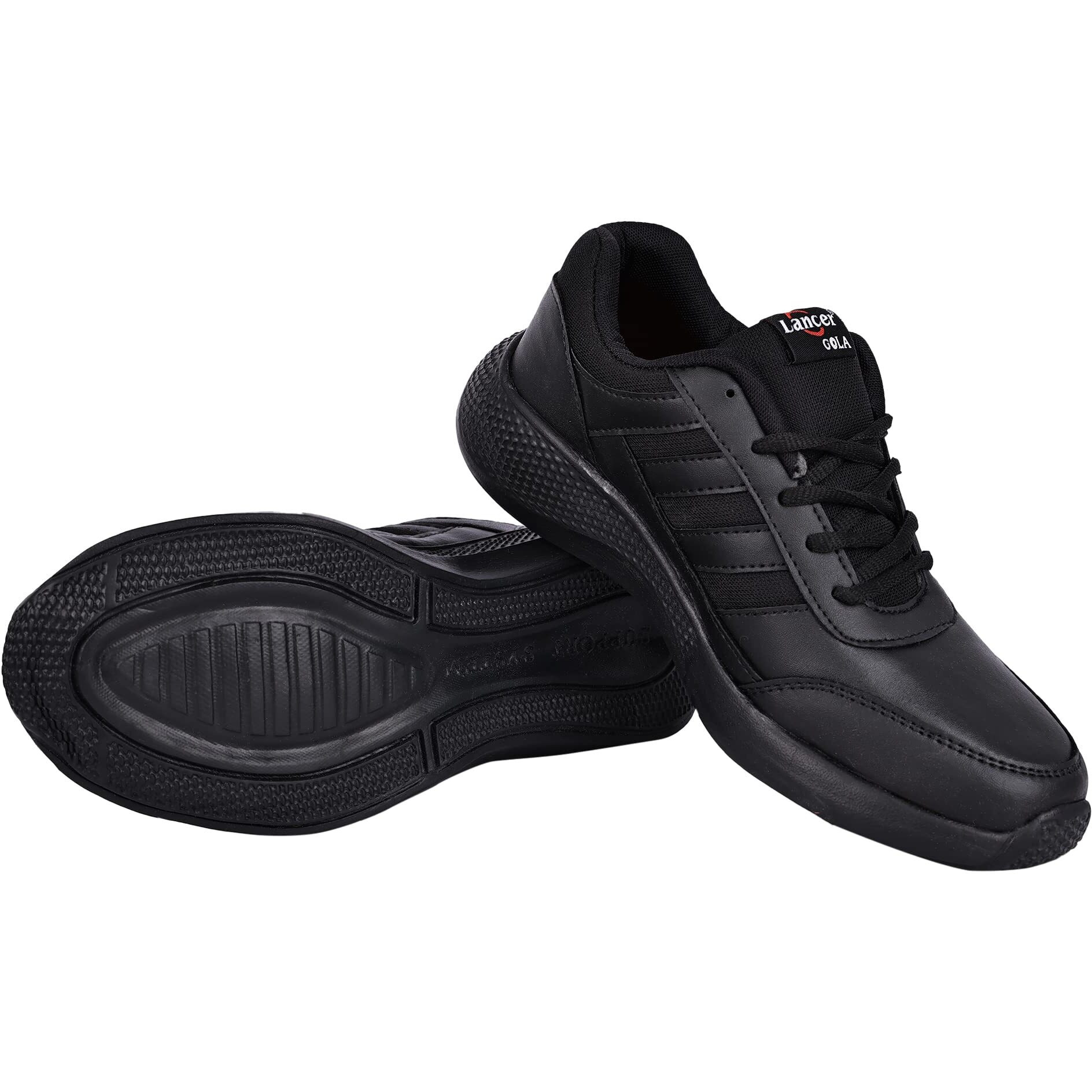 LANCER Kids Gola-L-PREMBLK Black Premium School Shoes