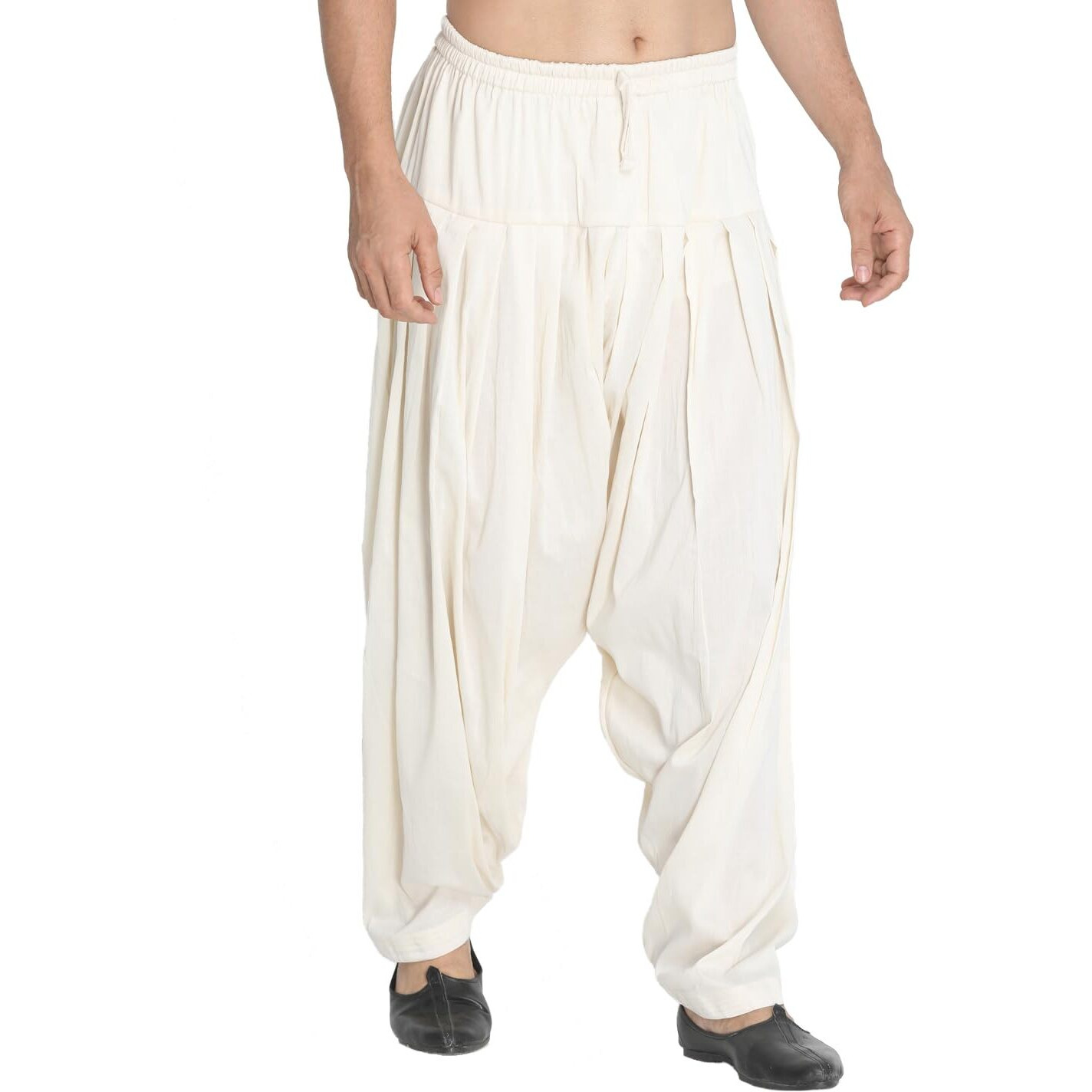 VASTRAMAY Men's Beige Cotton Blend Pyjama