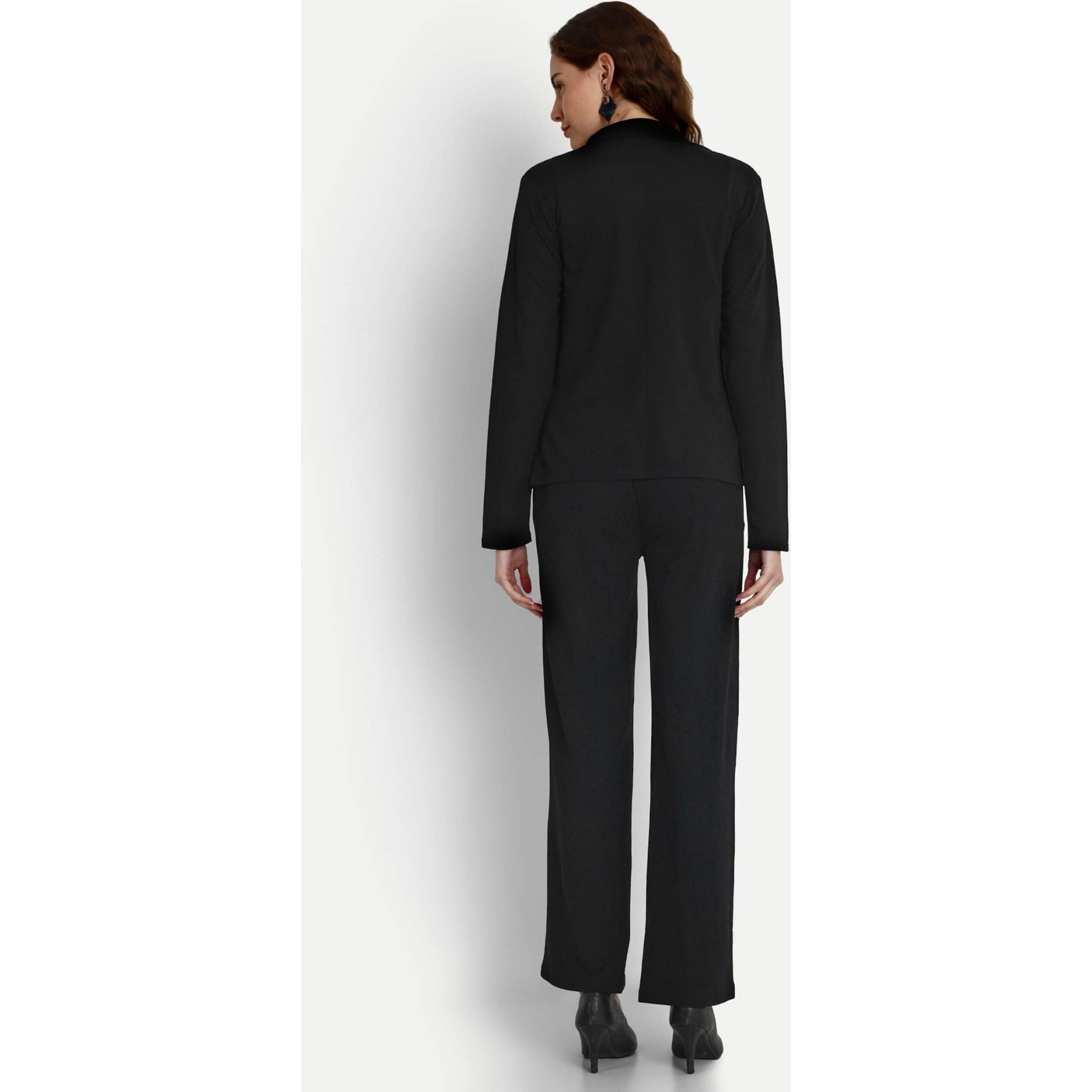 Leriya Fashion 3-Piece Blazer Set for Women (M, Black)