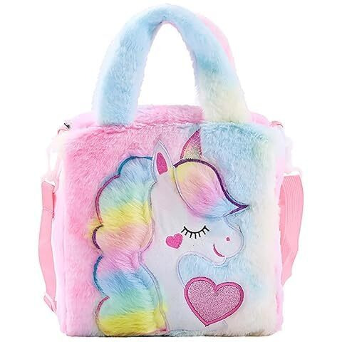 ADISA Unicorn Toddler Bag Princess Cute Crossbody School Bags Gift for Girls (Pink)