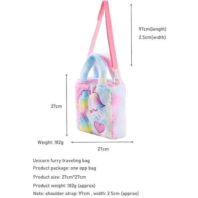 ADISA Unicorn Toddler Bag Princess Cute Crossbody School Bags Gift for Girls (Pink)