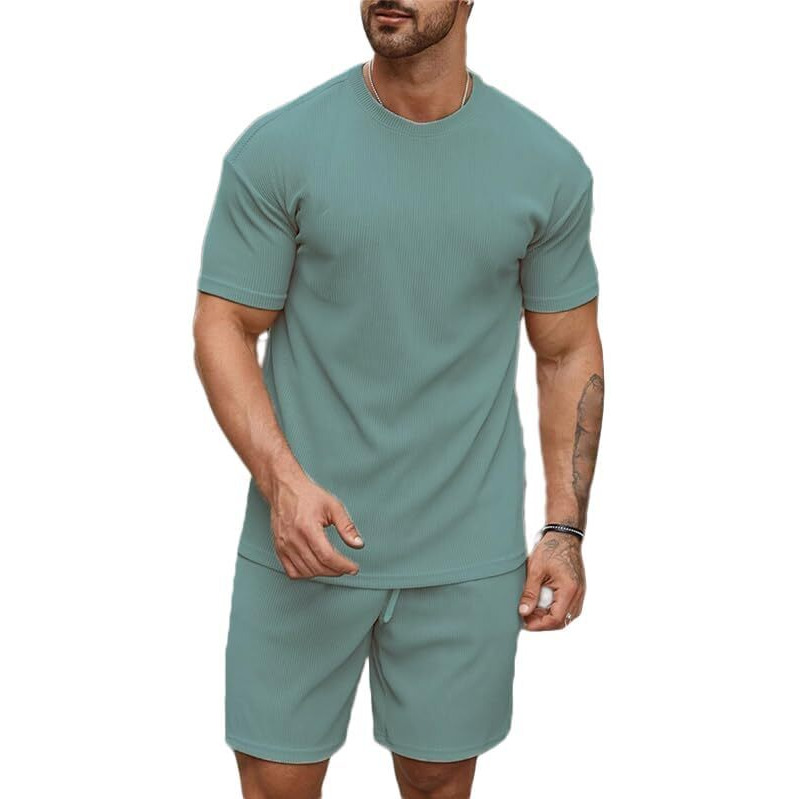 SMOWKLY Men's Pyjama Set || T-Shirt and Shorts Set for Men || Night Wear for Men || Night Suit for Men (1166_MTNS_RM_M)