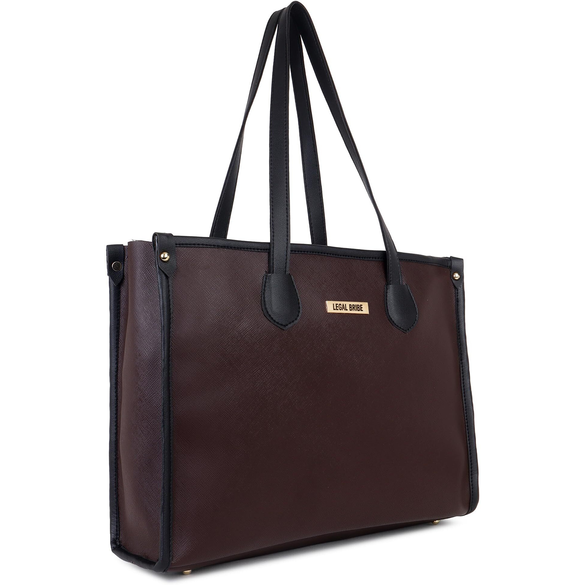 LEGAL BRIBE Textured Tote bag (Brown)