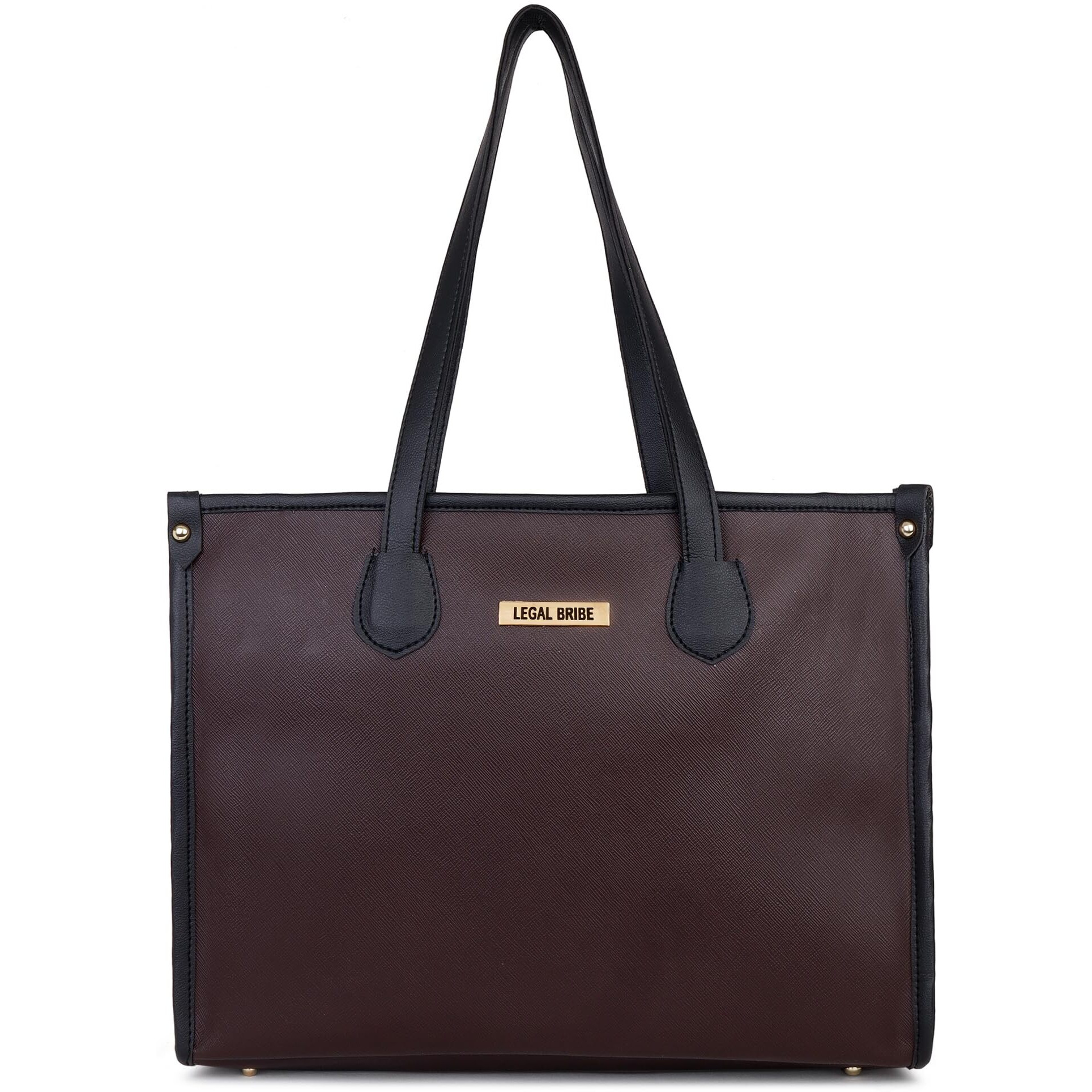 LEGAL BRIBE Textured Tote bag (Brown)