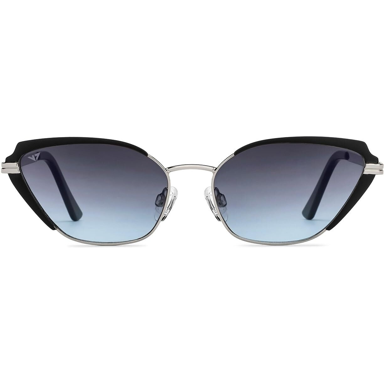 VINCENT CHASE EYEWEAR By Lenskart|Silver Grey Full Rim Cat Eye|Fashion Essentials|Branded Latest And Stylish Sunglasses|100% Uv Protected|Women|Large|Vc S15798