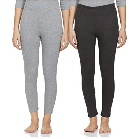 Amazon Brand - Symbol Women's Casual Slim Thermal Bottom (SB-AW21-THBOT_Dk Light Grey_M)