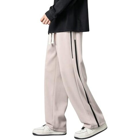 GRECIILOOKS Regular Trouser Baggy Loose Fit | Cargo for Men Stylish Track Pant (GL-TP-1043_White_M)