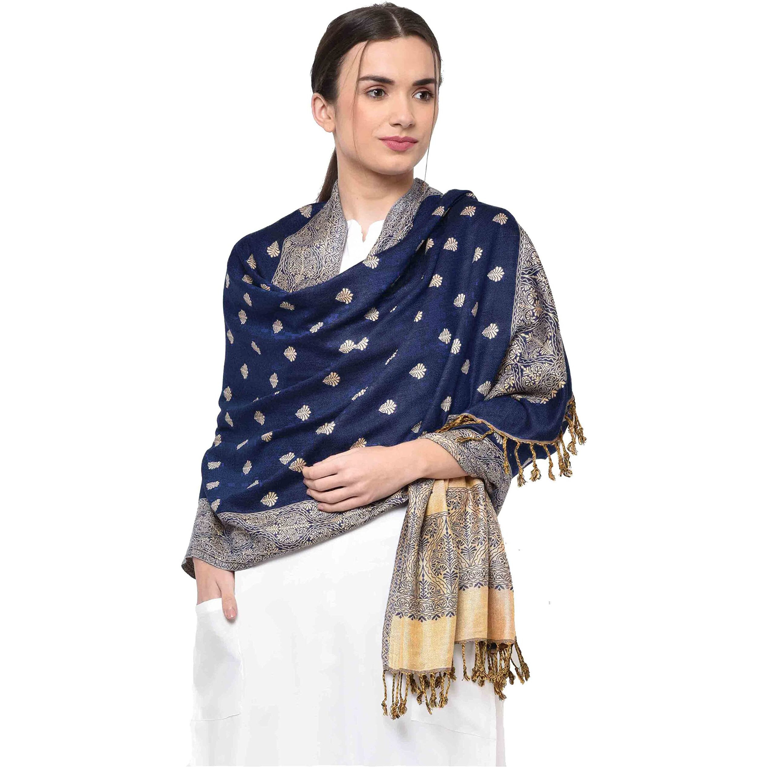 Weavers Villa 100% Soft Viscose Women's Multicolored Summer/Autumn Scarf, Stoles, Scarves, 70cm X 200cm