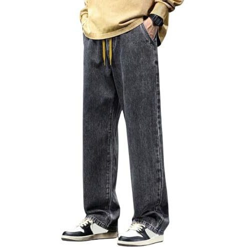 GRECIILOOKS Men's Regular Jeans (GL-MJ-23_Grey