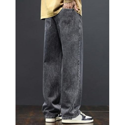 GRECIILOOKS Men's Regular Jeans (GL-MJ-23_Grey