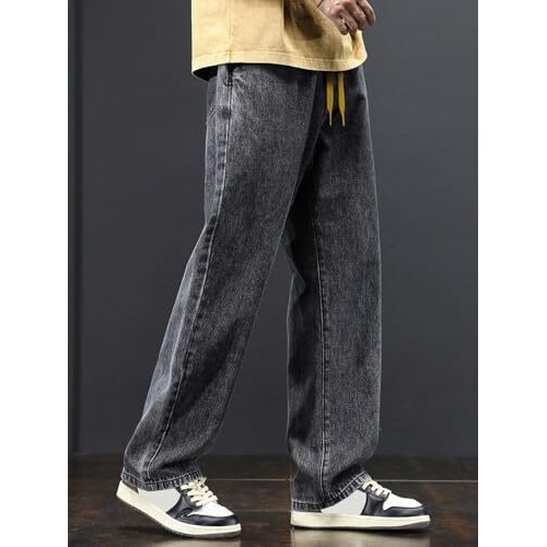 GRECIILOOKS Men's Regular Jeans (GL-MJ-23_Grey