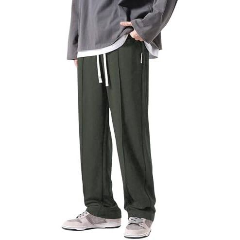 GRECIILOOKS Regular Trouser Loose Fit | Sports for Men Stylish Track Pant (GL-TP-1081_Green_2XL)