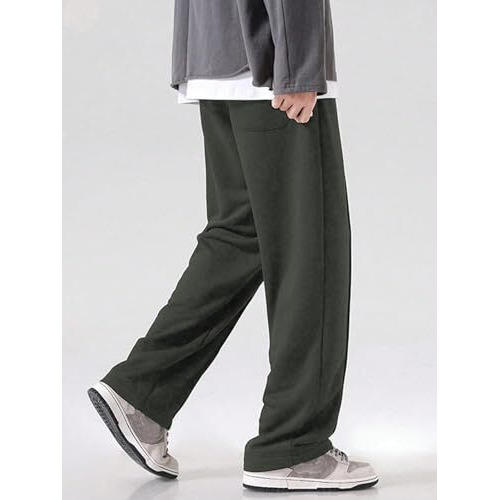 GRECIILOOKS Regular Trouser Loose Fit | Sports for Men Stylish Track Pant (GL-TP-1081_Green_2XL)