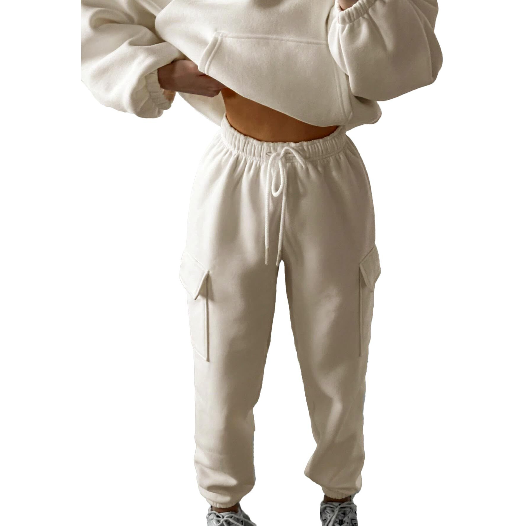 KOTTY Women's Co-Ords Solid Sweatshirt With Sweatpant