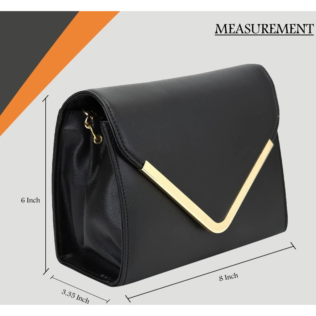 ADISA Women's Sling Bag (Black)