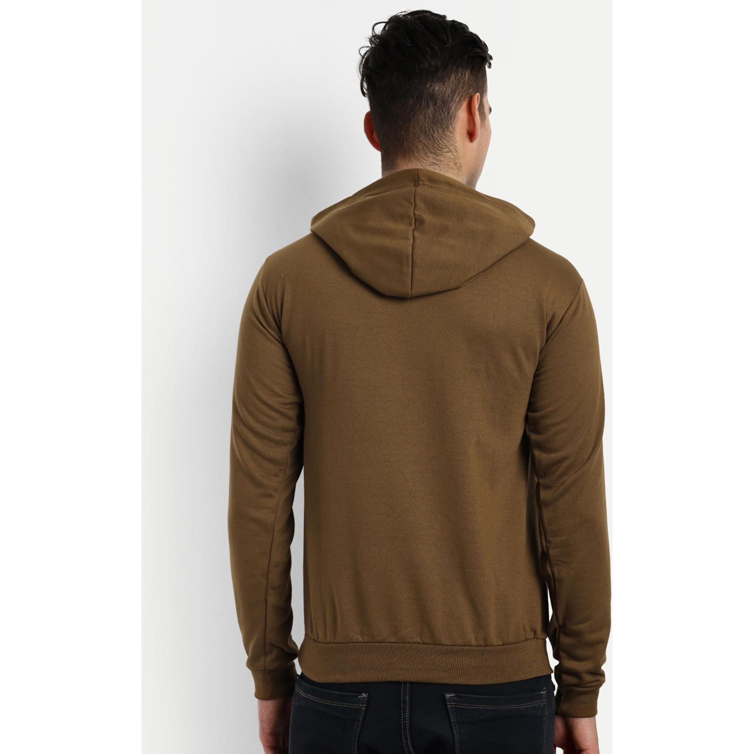 More & More Unisex-Adult Fleece Neck Hooded Sweatshirt (Dont Quit Hoodie_Brown - Regular)