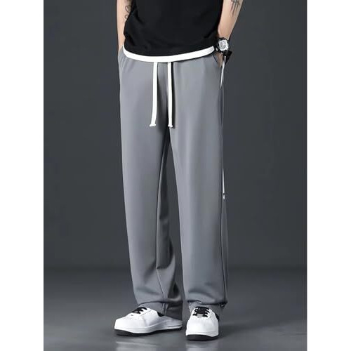 Lymio Track Pant for Men || Track Pants || Plain Track Pant (TP-35-Grey-2XL)