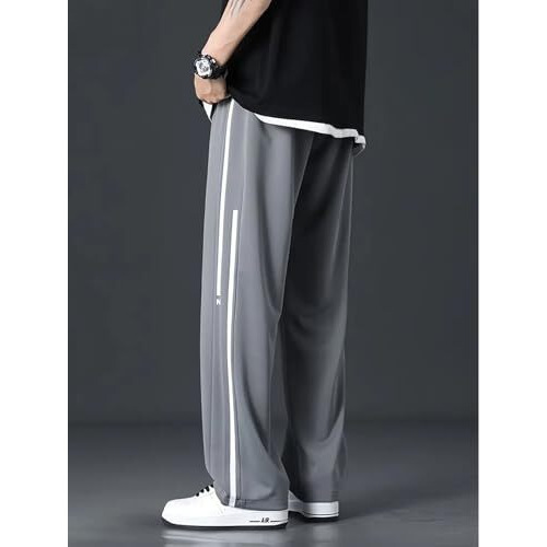 Lymio Track Pant for Men || Track Pants || Plain Track Pant (TP-35-Grey-2XL)