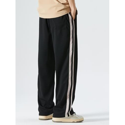 GRECIILOOKS Regular Fit Track Pant for Men (Gl-Tp-1013-S-Black)