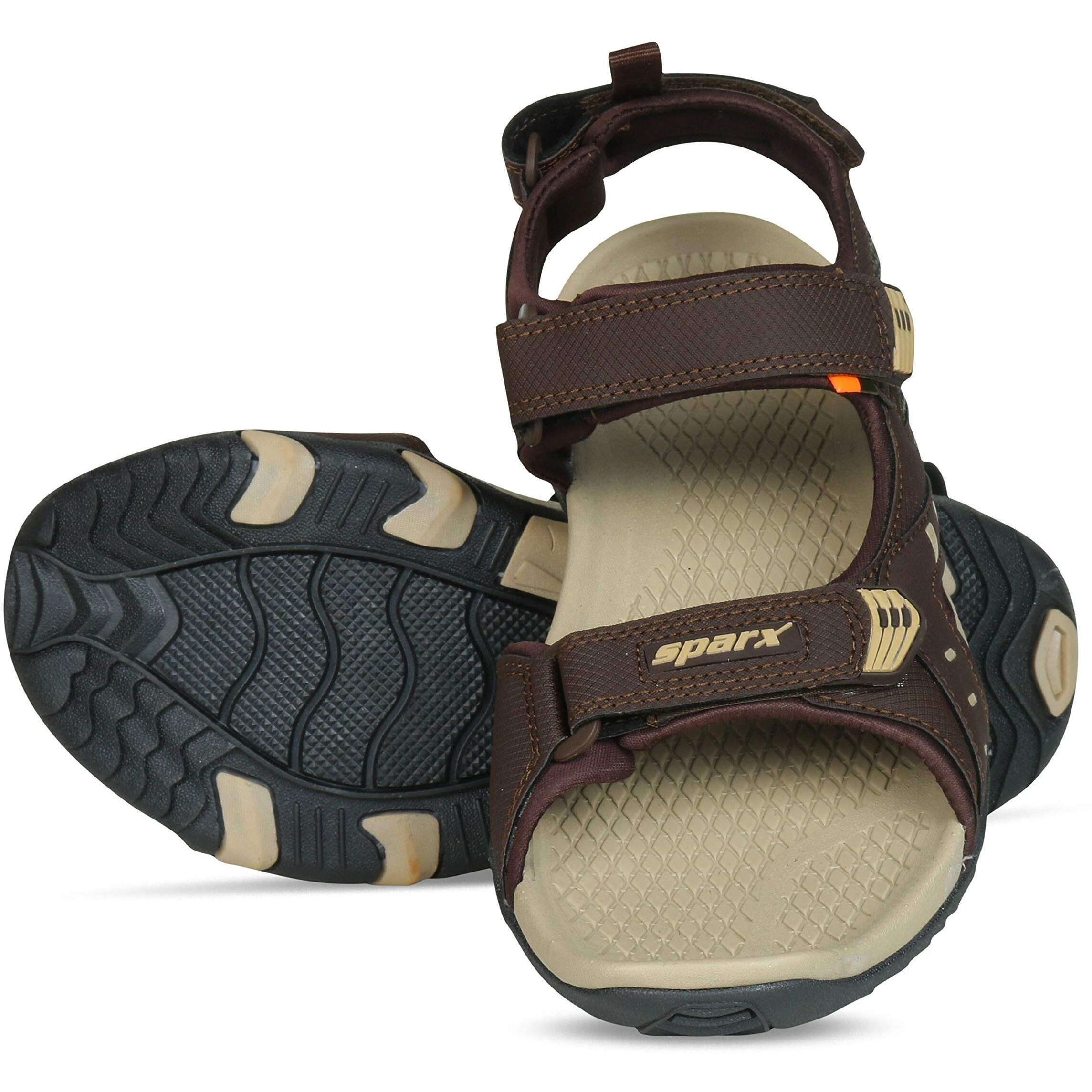 SPARX mens SS 485 | Latest, Daily Use, Stylish Floaters | Beige Sport Sandal - 9 UK (SS 485)
