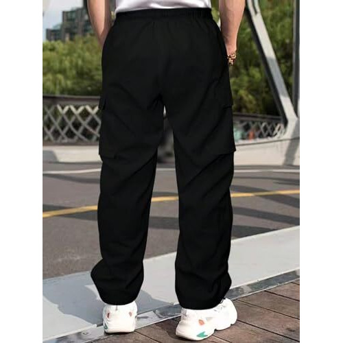 GRECIILOOKS Regular Fit Track Pant for Men (Gl-Tp-1014-M-Black)