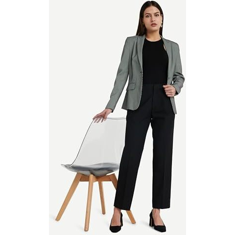Amazon Brand - Symbol Women's Regular Pants (SB-AW23-WTR-104_Black_30)