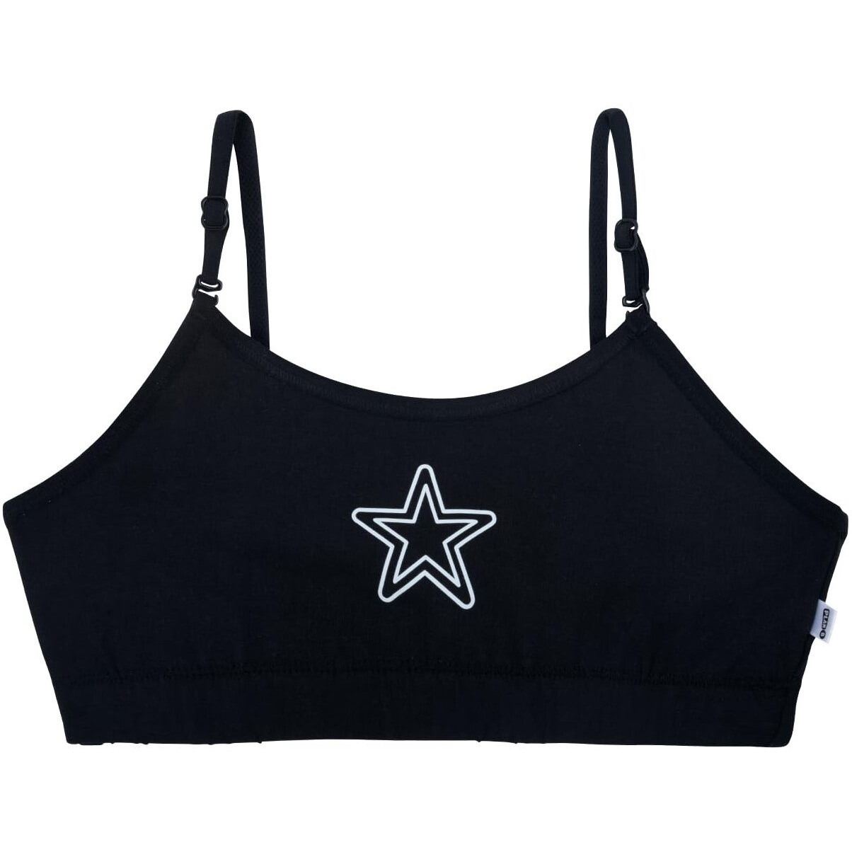 YouGotPlanB Training Bra | Starry Design | Cotton Blend | Non-Padded | Wire Free | Adjustable Straps | Beginners Bra for Girls | 12-14 Years | Combo Pack of 3