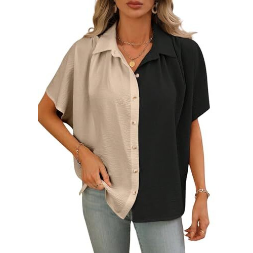 GRECIILOOKS Regular Fit Shirt for Women (Gl-W1892-M-Beige)