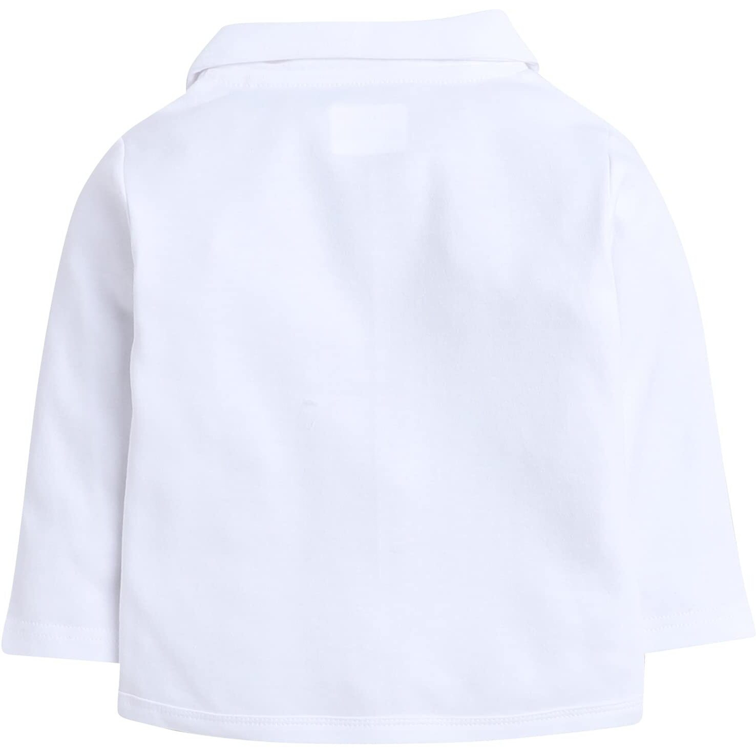 BUMZEE Sky Blue & White Boys Full Sleeves Shirt Waistcoat & Pant Set with Applique Bow Age - 6-12 Months (Peb8051C-sbl.wht)