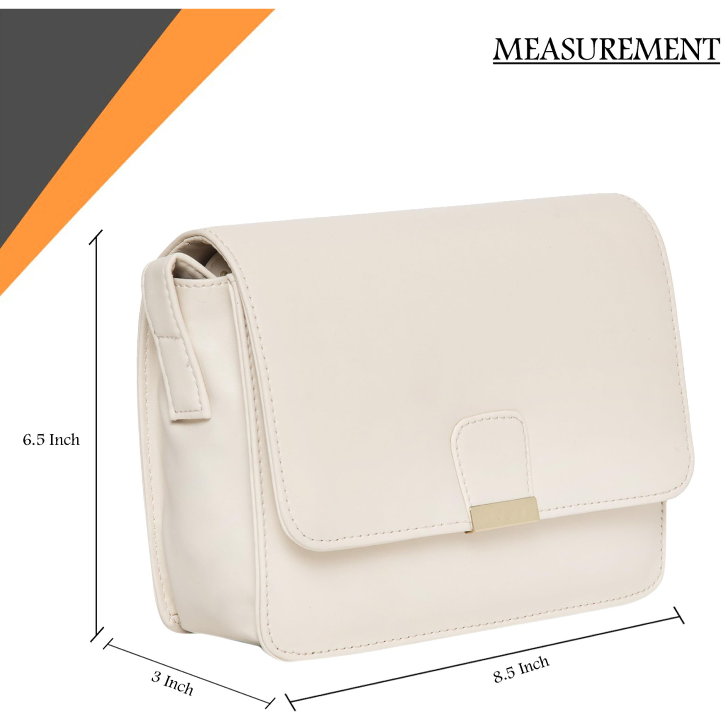ADISA Women's Sling Bag (Off White)
