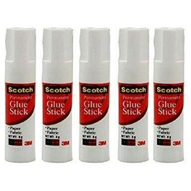 3M Scotch White Glue Stick - Pack of 5