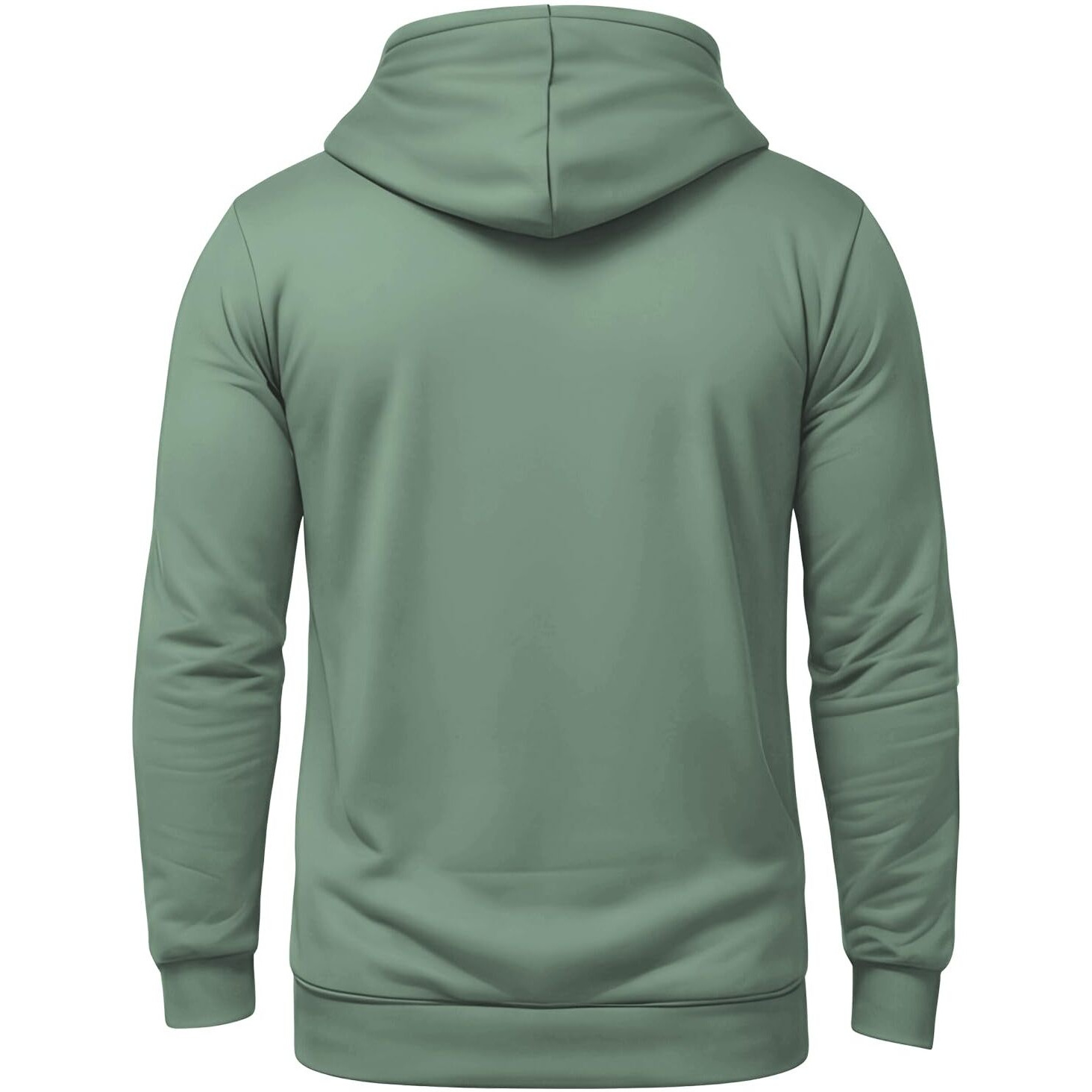 ADRO Men's Solid Cotton Zipper Hoodies (ZH22-M-PLN-PT_Green_M)