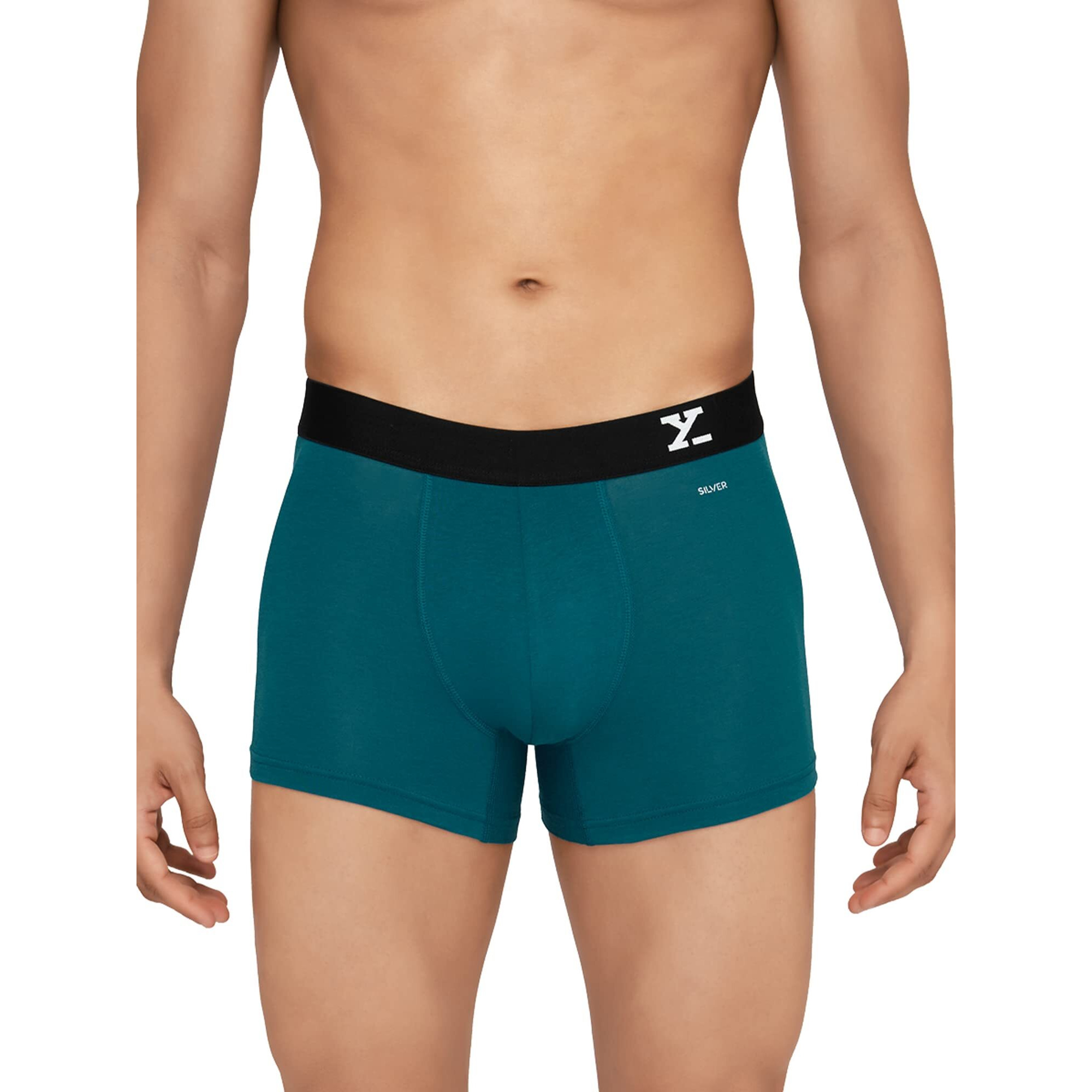 XYXX Cotton Regular Solid (Pack of 2) (Aero Trunks for Men Combo_Dark Maroon + Legion Blue_L)
