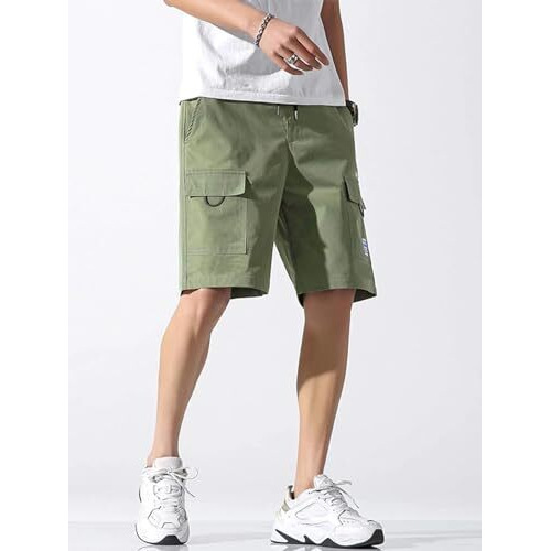 Lymio Men Shorts || Men Shorts Cotton || Men Shorts Casual (Short) (M, Green)