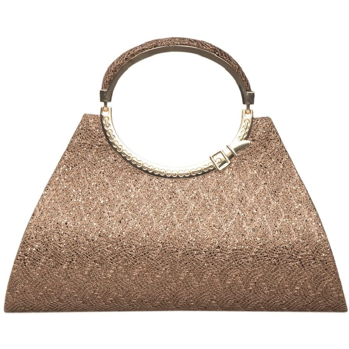 ADISA Women Girls Clutch Bag Purse Handbag Wedding Bridal (Copper)