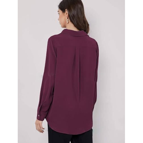 GRECIILOOKS Women's Solid Regular Fit Top (GL-W1894_Purple XL)