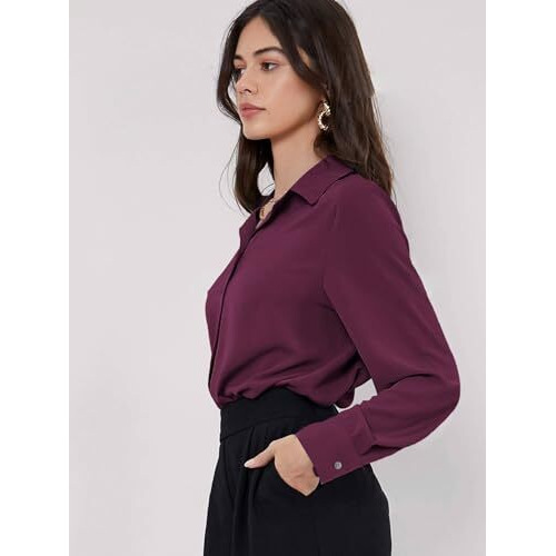 GRECIILOOKS Women's Solid Regular Fit Top (GL-W1894_Purple XL)