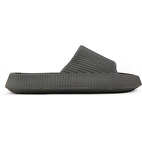 Hygear Men's Xpress Rust Grey Slippers_7 UK (HG-GE-1004)