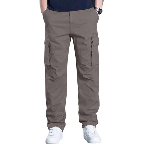 Leriya Fashion Loose Baggy Cargo Pant Trouser for Men (LF-TP-1064_Grey_2XL)