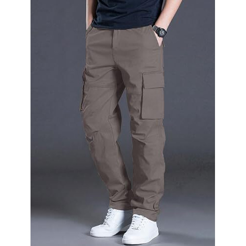 Leriya Fashion Loose Baggy Cargo Pant Trouser for Men (LF-TP-1064_Grey_2XL)