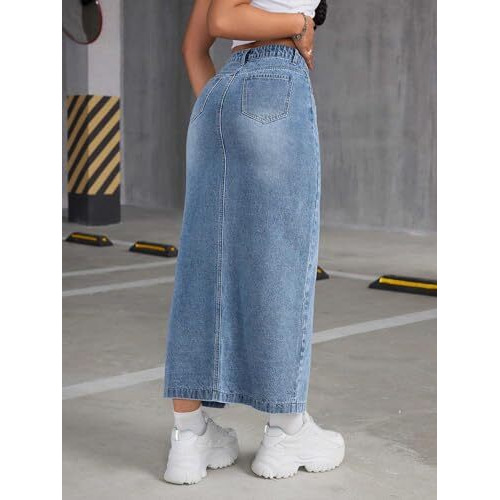 GRECIILOOKS Denim Western Skirt