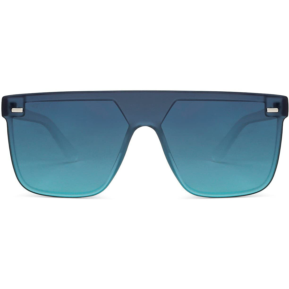VINCENT CHASE EYEWEAR Unisex Square Uv Protected Sunglasses Blue Frame Blue Lens (Large) - Pack Of 1
