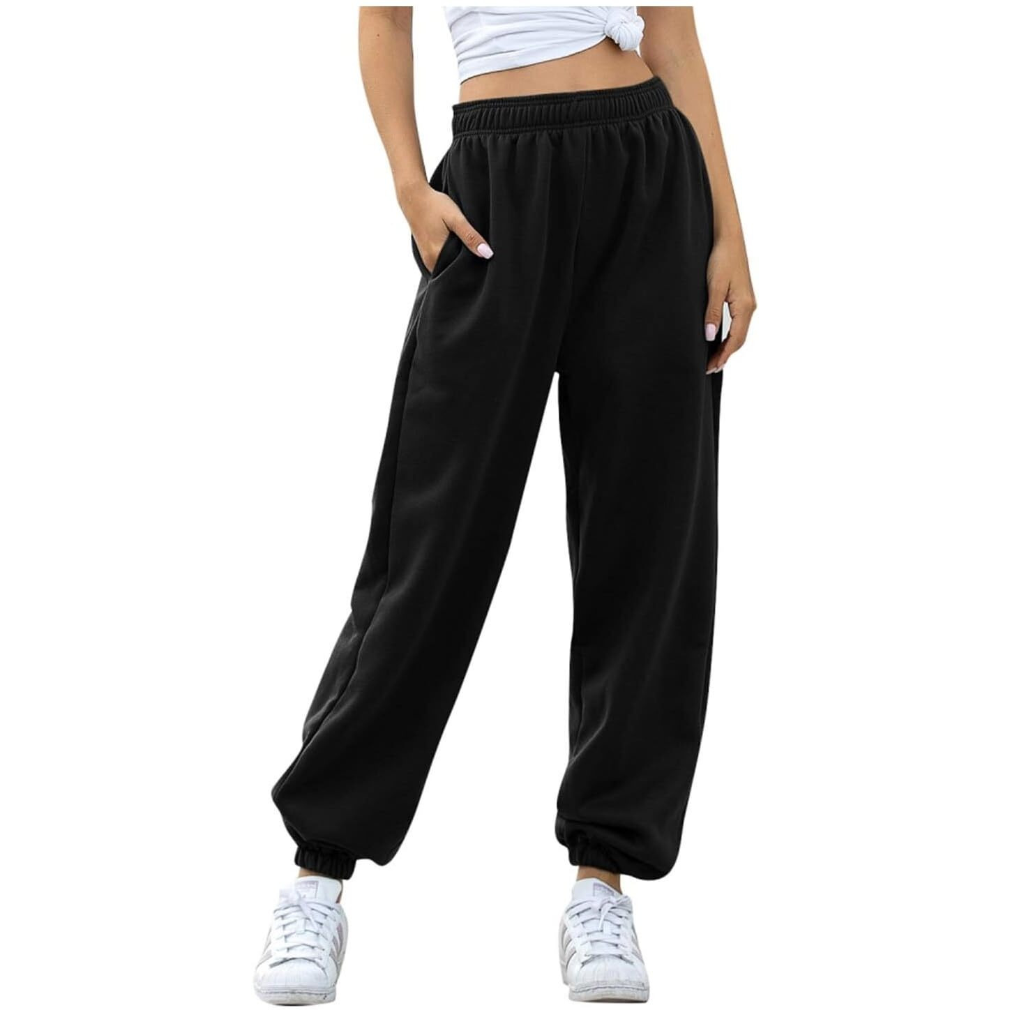 Q - RIOUS Women's Joggers (Black_30)
