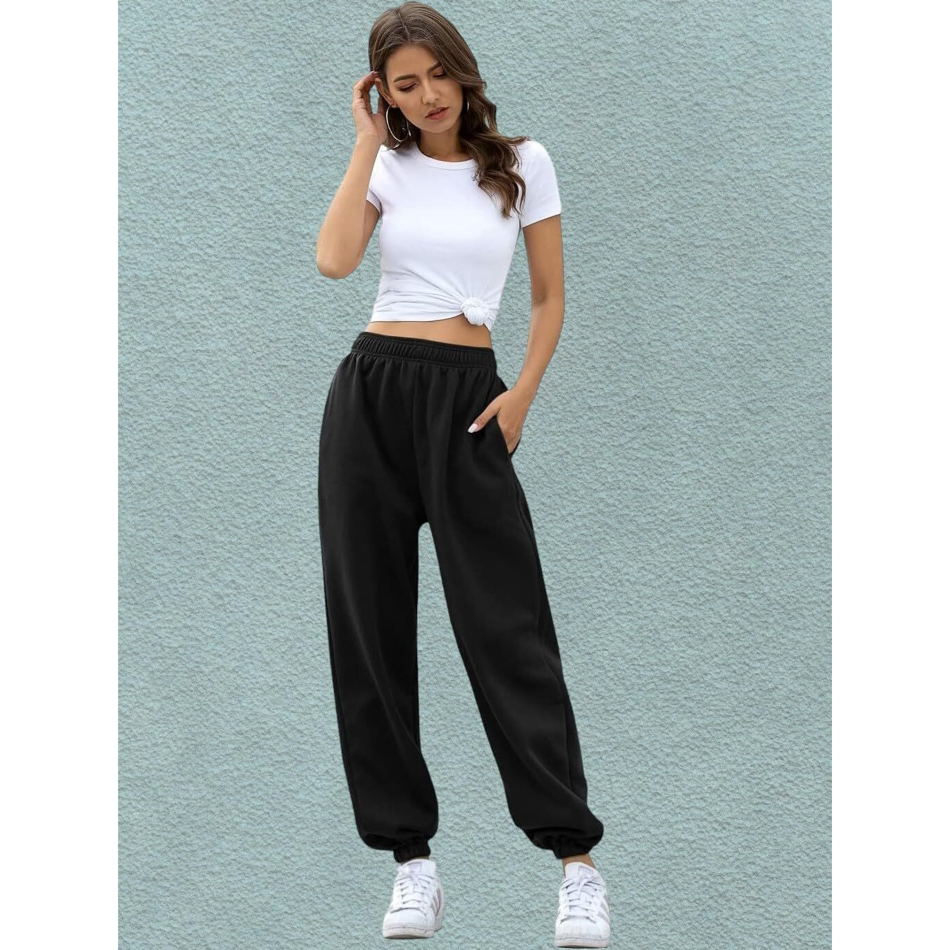 Q - RIOUS Women's Joggers (Black_30)