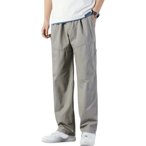 Lymio Men Cargo || Men Cargo Pants || Men Cargo Pants Cotton || Cargos for Men (Cargo-62-65) (in, Alpha, L, Grey)