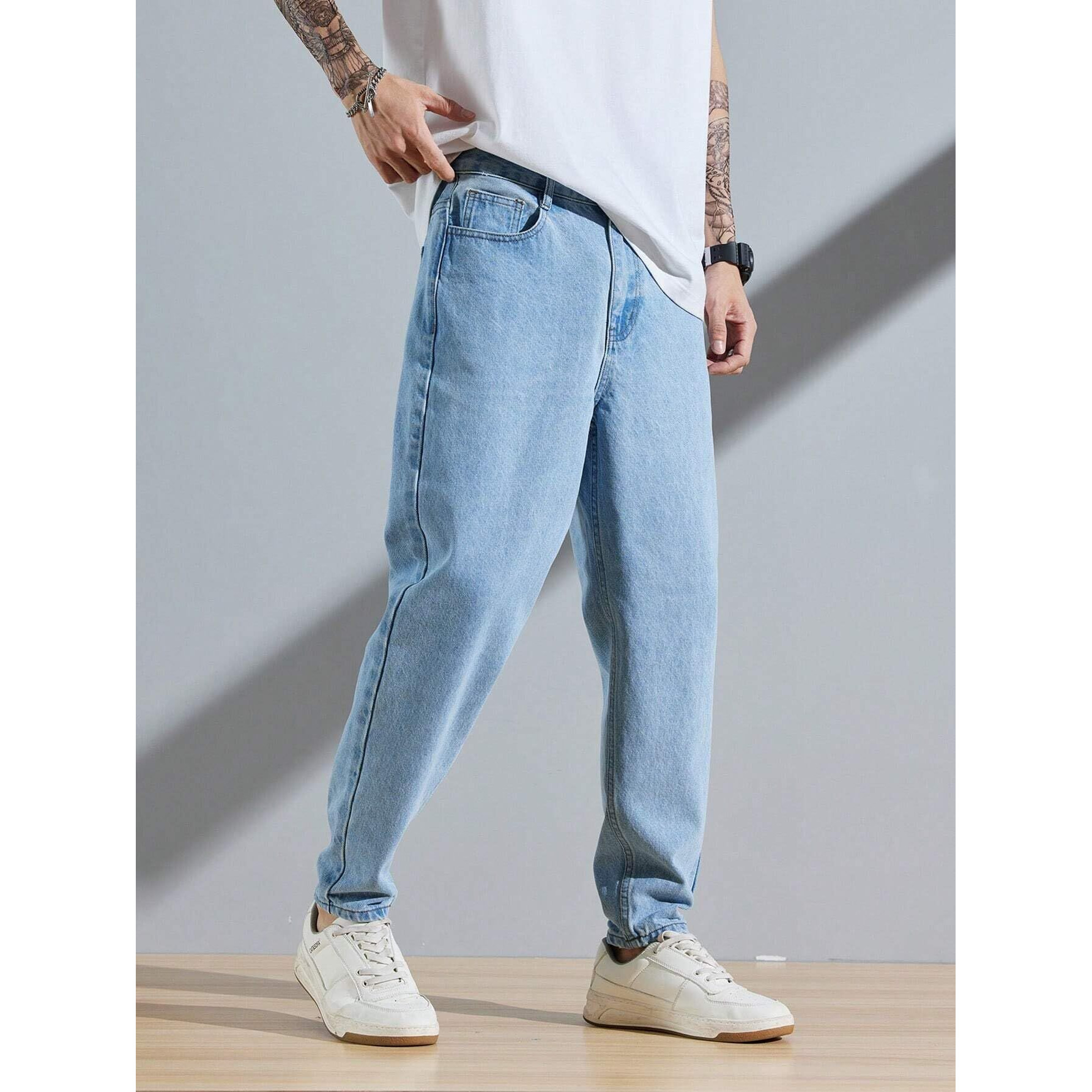 TAGAS Men's Regular Jeans (MDJ-1-BLUE- Blue_34)