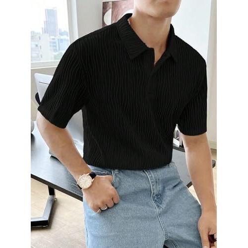 Leriya Fashion t shirt for men| white t shirt for men| black drop shoulder t-shirt for men (Large, Black)