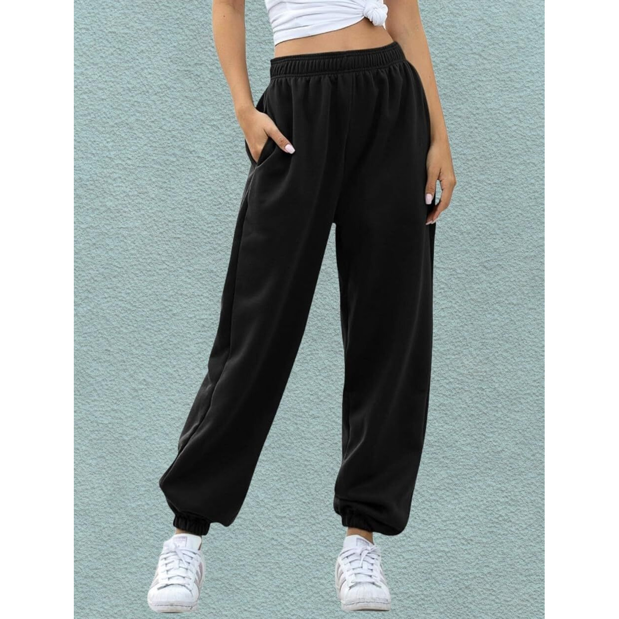 Q - RIOUS Women's Joggers (Black_34)